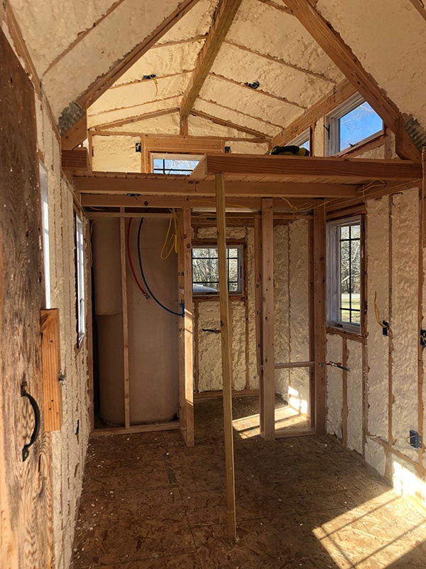 Tiny Haven Spaces Spray Foam Insulation